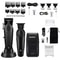 Professional Mens Hair Clipper Kit Rechargeable Electric Trimmer And Shaver 9
