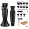Professional Mens Hair Clipper Kit Rechargeable Electric Trimmer And Shaver 16