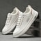 Mens Breathable Leather Slip On Sneakers Lightweight Platform Casual Shoes 9