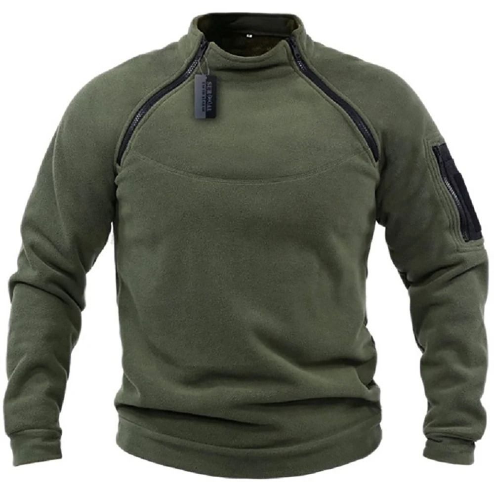 Men Tactical Outdoor Fleece Jacket With Thermal Lining 1