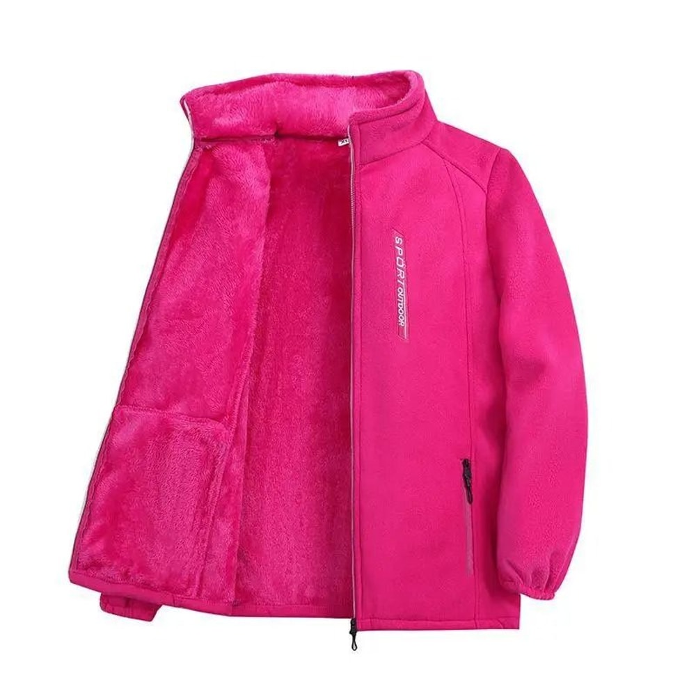 Women Polar Fleece Jacket With Zipper Front 10