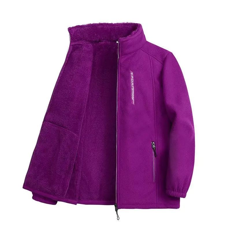 Women Polar Fleece Jacket With Zipper Front 8