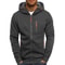 Mens Lightweight Hoodie With Full Length Zipper 6