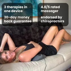 portable 3 in 1 back massager for deep tissue relief