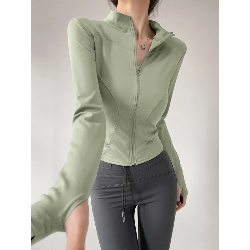 Quick Drying Sports Coat Women Long Sleeve Top 9