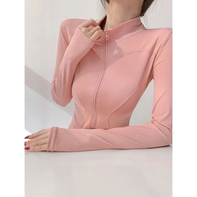 Quick Drying Sports Coat Women Long Sleeve Top 16