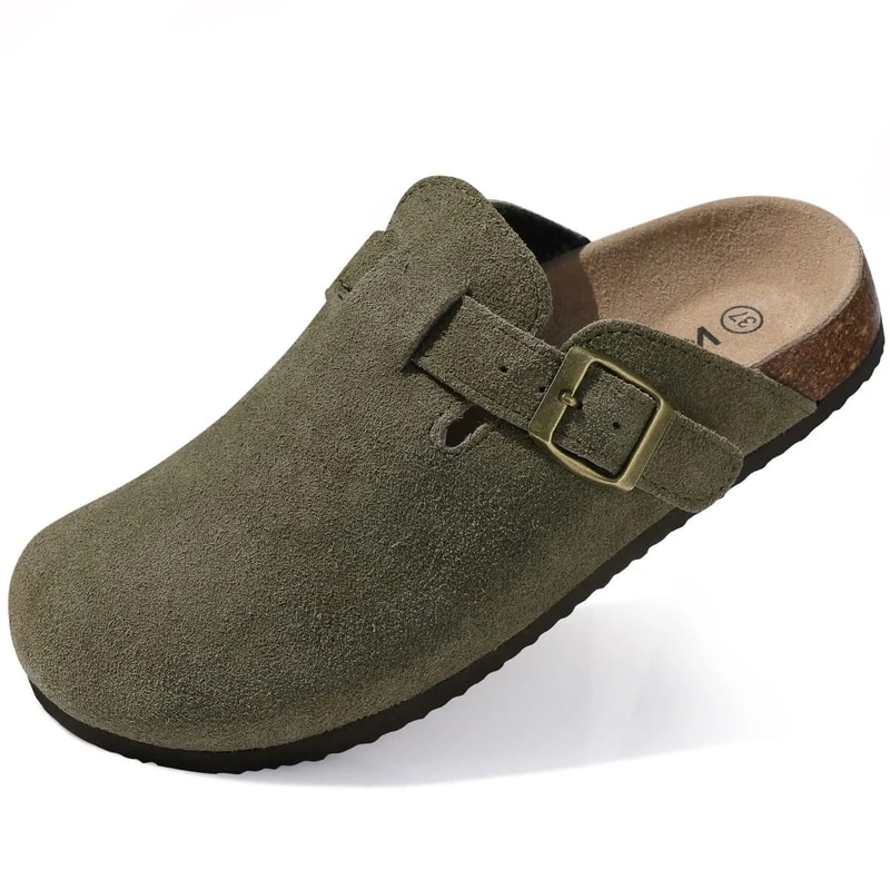 Unisex Cork Footbed Comfort Clogs 14