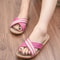 Plus Size Linen Flat Sandals For Women 3