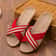 Plus Size Linen Flat Sandals For Women 5