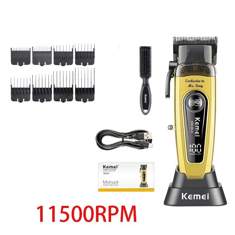 Professional Cordless Hair Clippers With High Speed Motor And DLC Blade 5