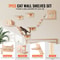 Wall Mounted Cat Play And Relax Set With Multiple Perches Hammock And Jumping Boards 0