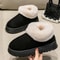 Women Winter Indoor Soft Faux Fur Snow Boot Slippers Plus Sizes 2