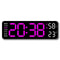Large Digital Wall Clock With Temperature Humidity Auto Dimming USB Powered 9