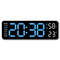 Large Digital Wall Clock With Temperature Humidity Auto Dimming USB Powered 11