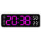 Large Digital Wall Clock With Temperature Humidity Auto Dimming USB Powered 13