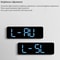 Large Digital Wall Clock With Temperature Humidity Auto Dimming USB Powered 3