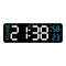 Large Digital Wall Clock With Temperature Humidity Auto Dimming USB Powered 6