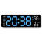 Large Digital Wall Clock With Temperature Humidity Auto Dimming USB Powered 7