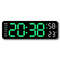 Large Digital Wall Clock With Temperature Humidity Auto Dimming USB Powered 8
