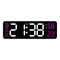 Large Digital Wall Clock With Temperature Humidity Auto Dimming USB Powered 15