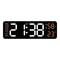 Large Digital Wall Clock With Temperature Humidity Auto Dimming USB Powered 16