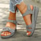 Women Soft Slip On Open Toe Sandal Lightweight Walking Footwear 9