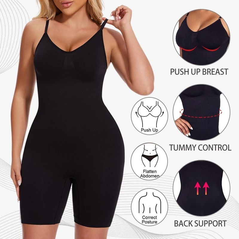 Women Bodysuit Shapewear Tummy Control Butt Lifter With Shorts 3