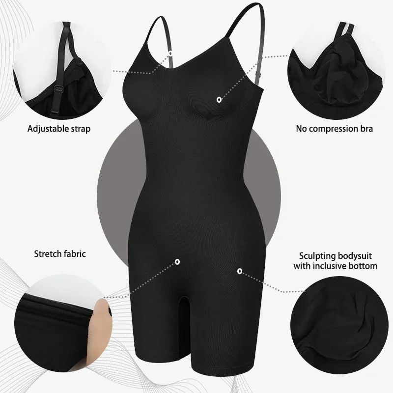 Women Bodysuit Shapewear Tummy Control Butt Lifter With Shorts 5