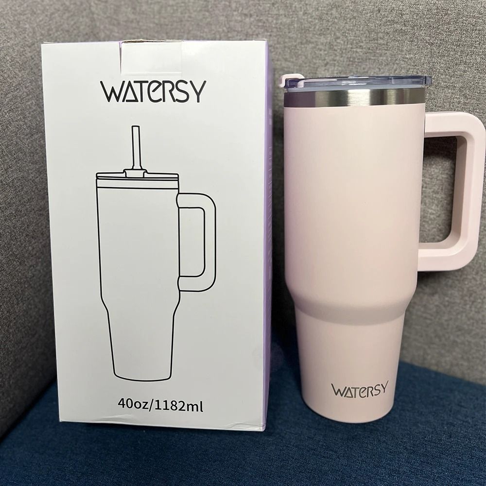Insulated Stainless Steel Tumbler With Handle And Straw Large Capacity 7