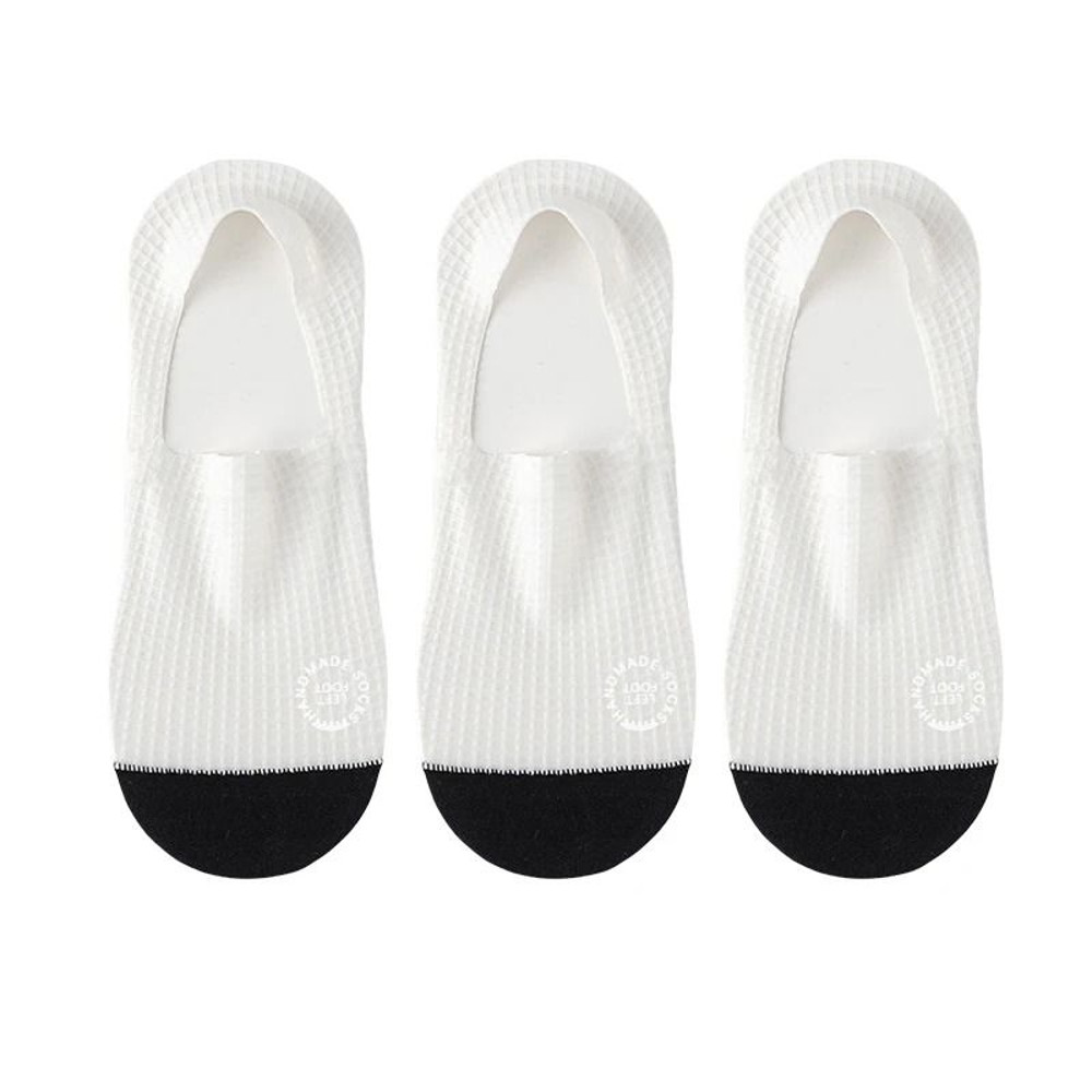 Mens Invisible Boat Socks Breathable Sweat Absorbing Mesh Socks 6
