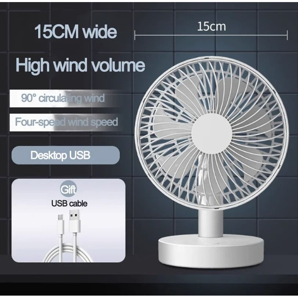 Portable Mini USB Desk Fan With Adjustable Tilt 2