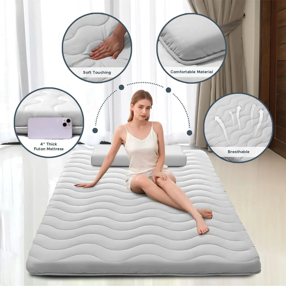 Foldable Floor Mattress With High Density Foam 0