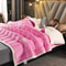 Luxury Flannel Fleece Blanket With Lambs Wool Lining 9