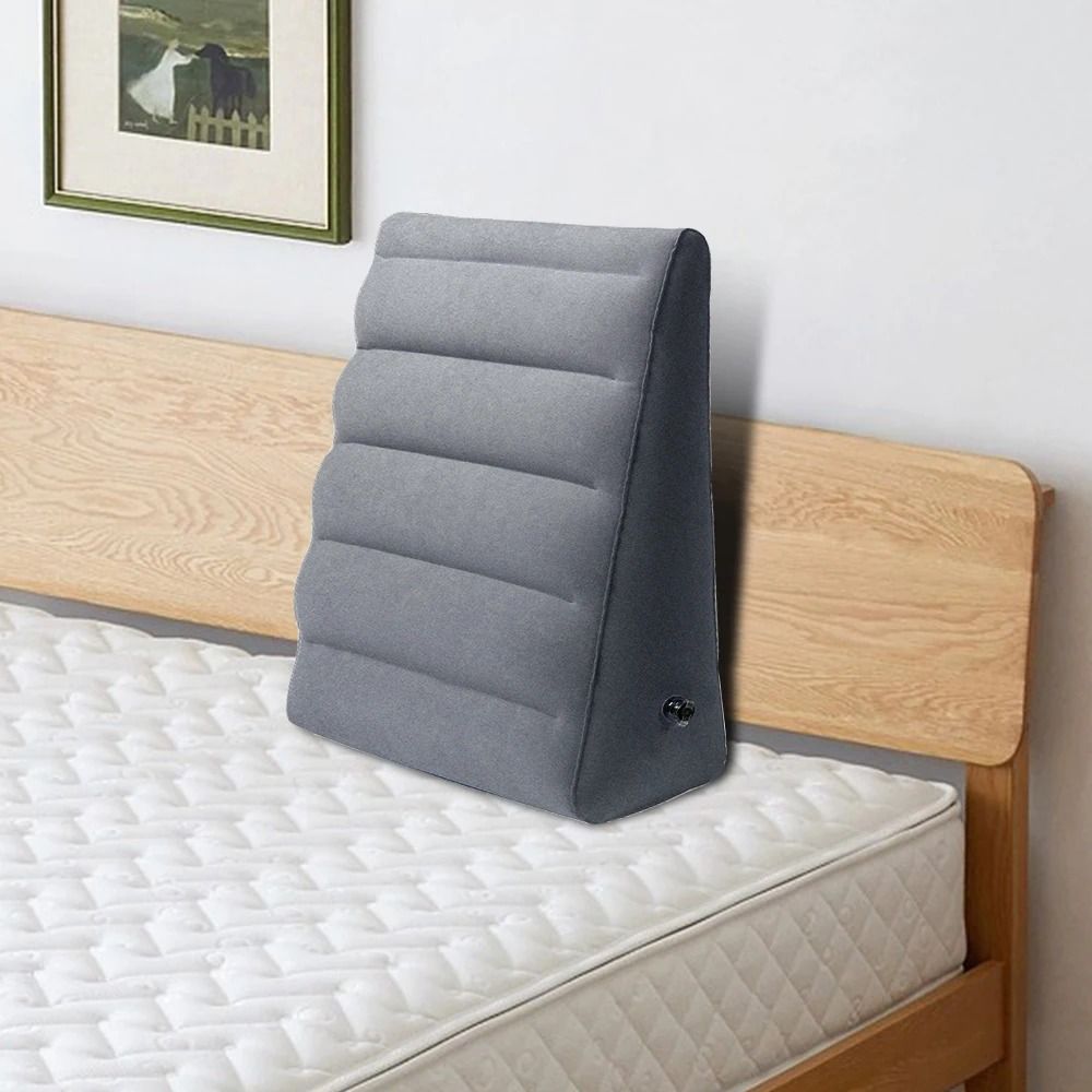 Portable Inflatable Wedge Leg Pillow For Sleeping And Flight Comfort 0
