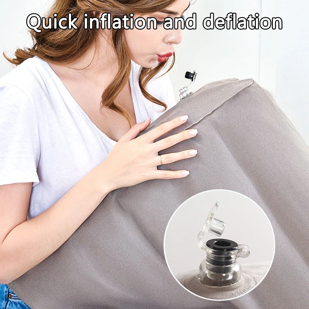 Portable Inflatable Wedge Leg Pillow For Sleeping And Flight Comfort 4