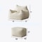 Oversized Bean Bag Pouf Cover For Floor Seating And Lounging 4