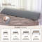 Memory Foam Bed Gap Filler Wedge Pillow With Side Pockets 3