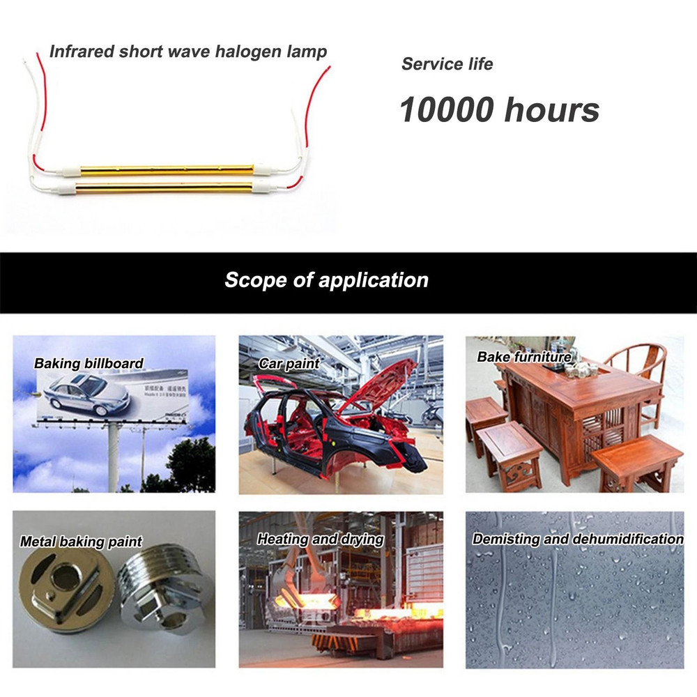 Portable Infrared Paint Curing Lamp 1000W 4