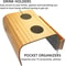 Foldable Bamboo Sofa Armrest Tray With Cup Holder 4