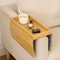 Foldable Bamboo Sofa Armrest Tray With Cup Holder 8