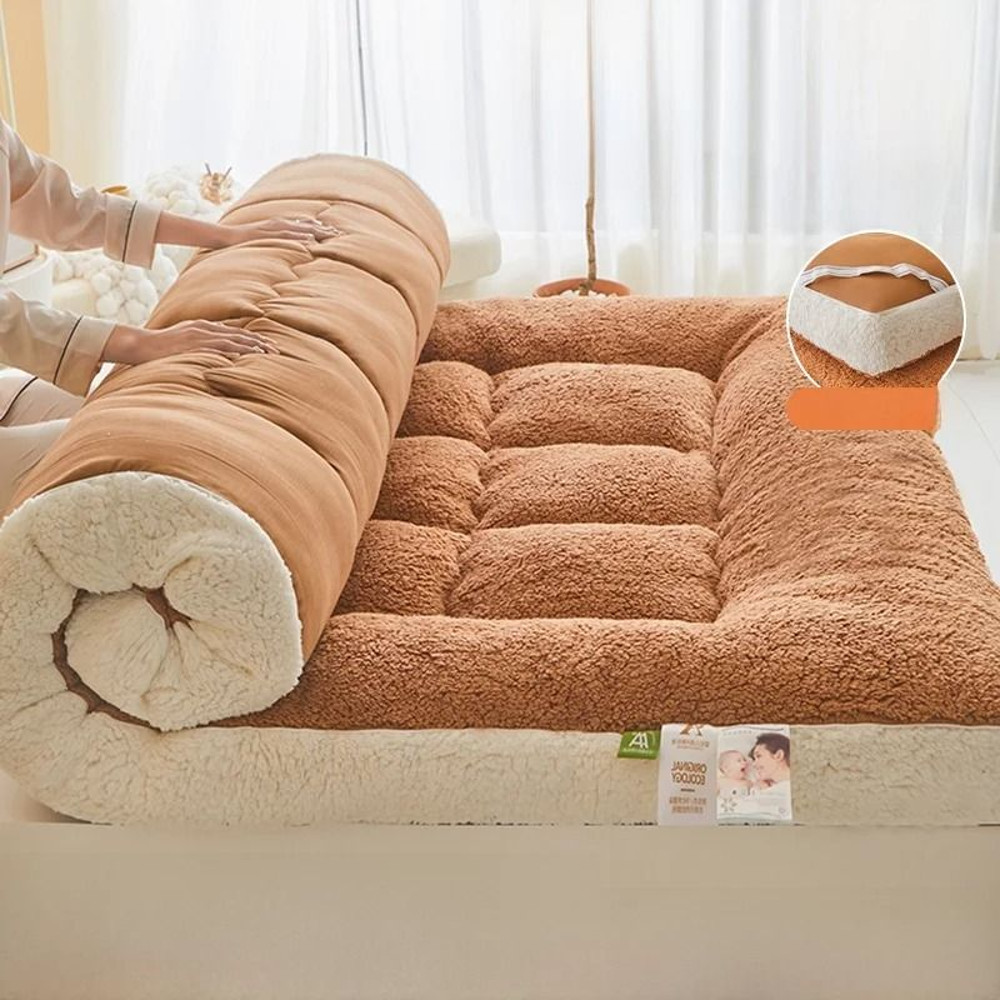 Soft Lamb Velvet Foldable Mattress Pad 7