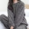 Velvet Ribbed Fleece 2 Piece Lounge Set For Women 12
