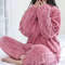 Velvet Ribbed Fleece 2 Piece Lounge Set For Women 15