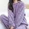 Velvet Ribbed Fleece 2 Piece Lounge Set For Women 16