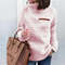 Womens Winter Soft Turtleneck Pullover Sweater With Zipper 9