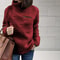 Womens Winter Soft Turtleneck Pullover Sweater With Zipper 10