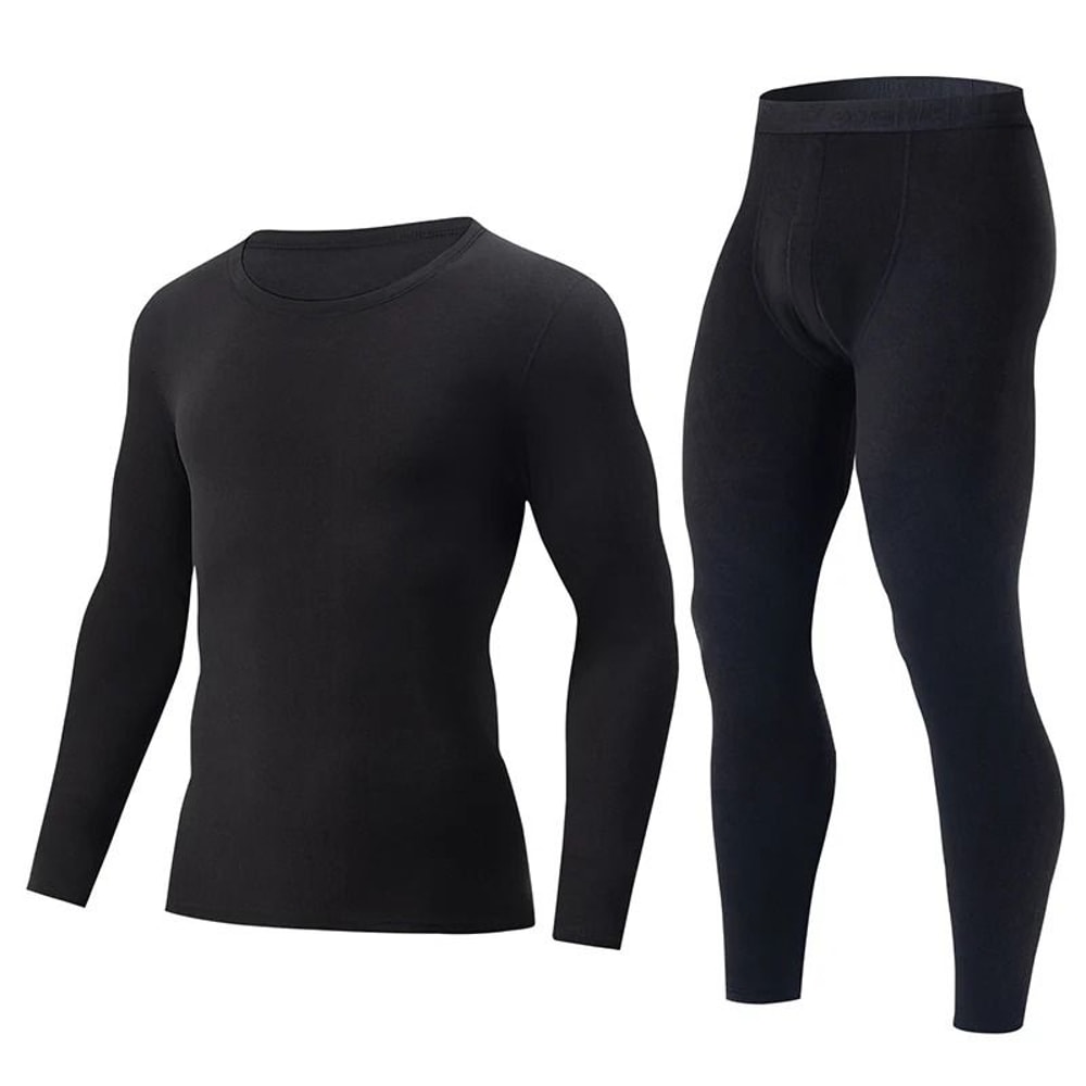 Mens Thermal Underwear Long Sleeve Top And Pants Set 2