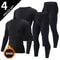 Mens Thermal Underwear Long Sleeve Top And Pants Set 14