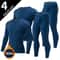 Mens Thermal Underwear Long Sleeve Top And Pants Set 15