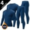 Mens Thermal Underwear Long Sleeve Top And Pants Set 15